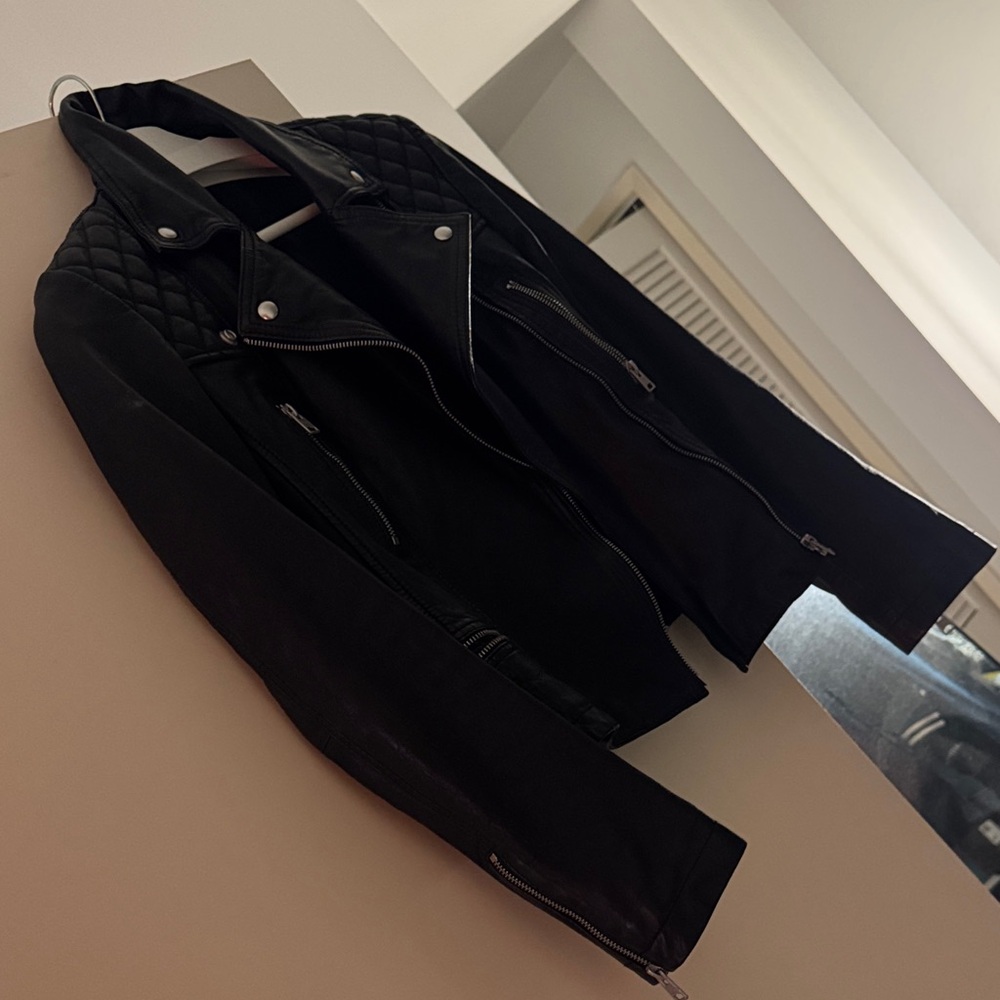 Allsaints Black leather Jacket